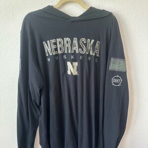 Colosseum Black Nebraska Hoodie